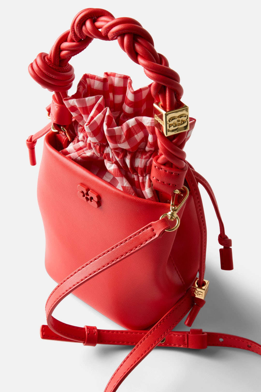 Ganni Bou Bucket Mini Vichy Pouch by GANNI 2