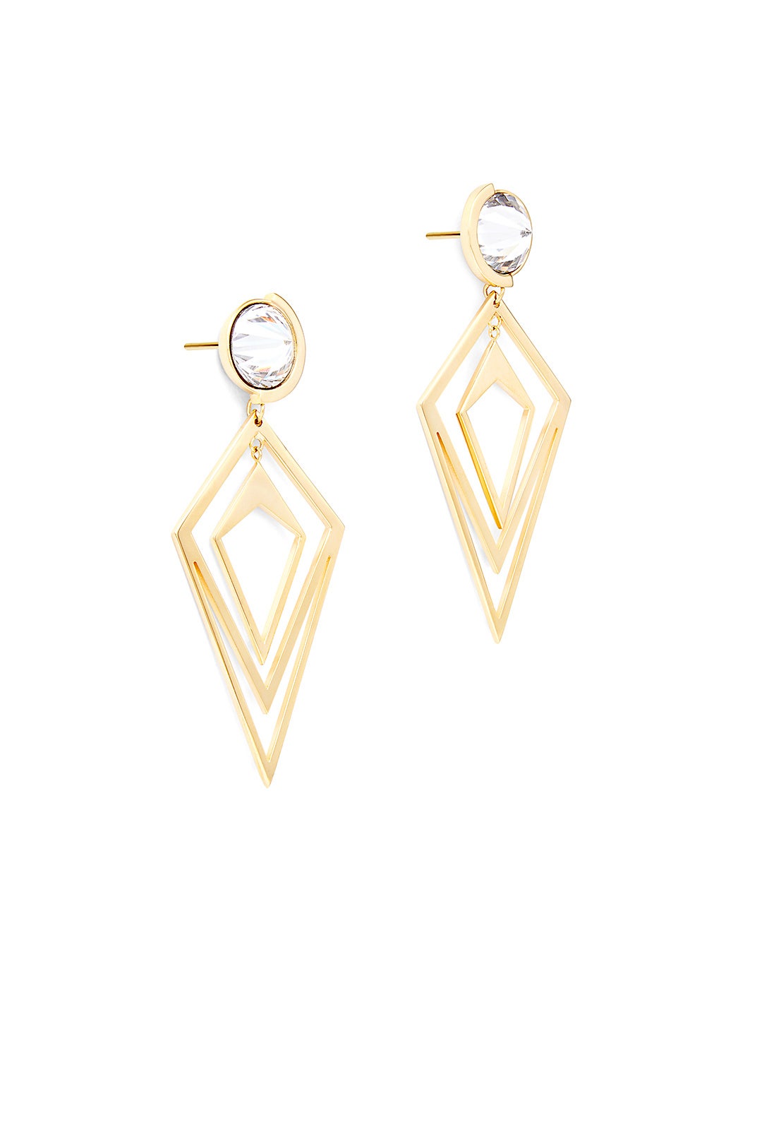 Gold Pointilist Orbita Earrings by Sarah Magid 1