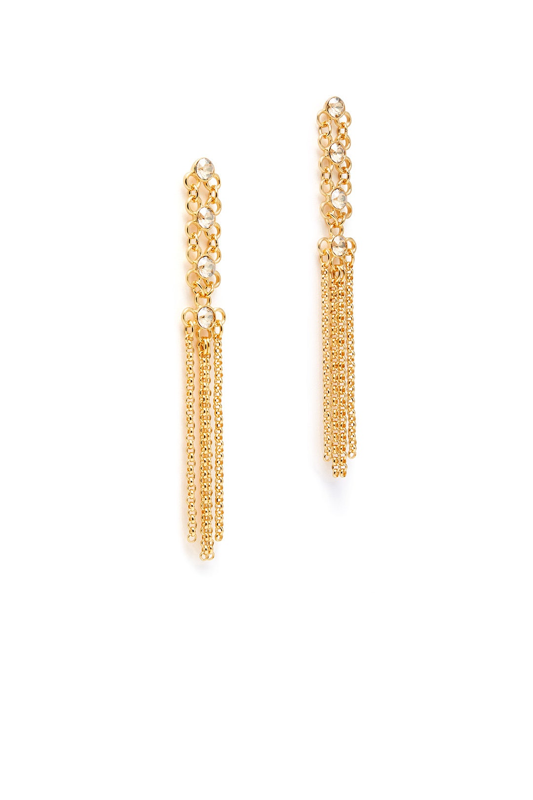 Gold Shimmer Link Earrings by Ben-Amun 1