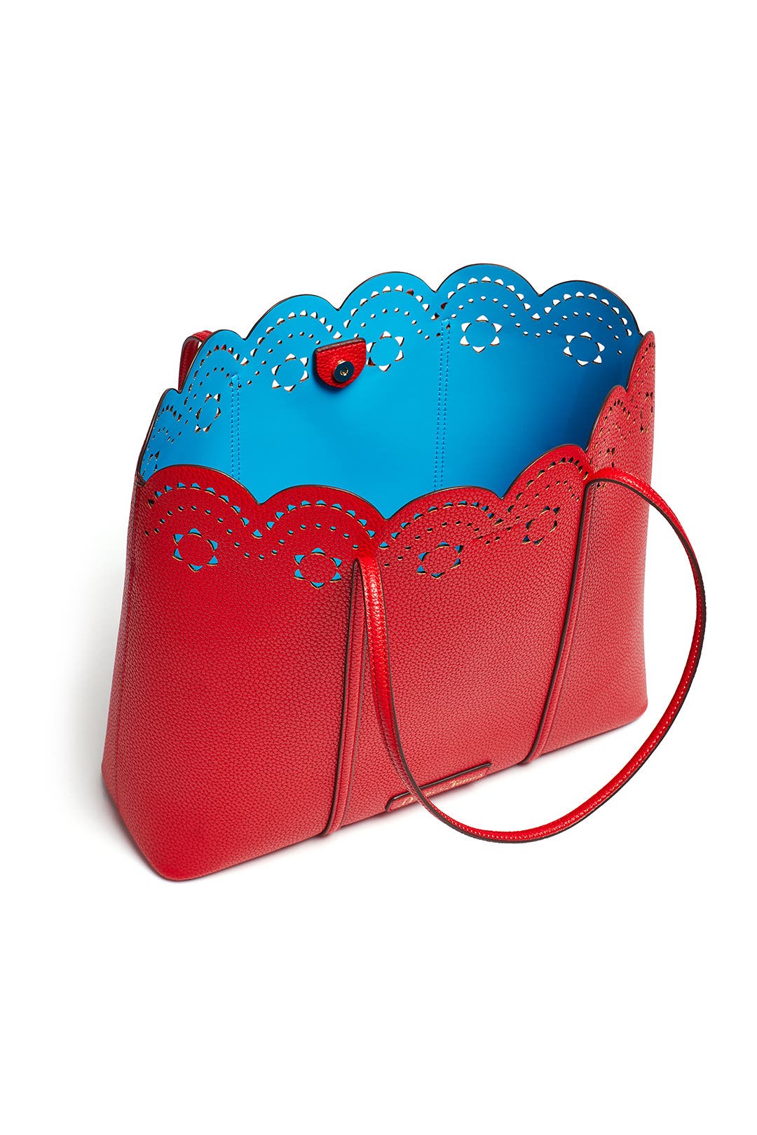Red Scallop Tote by Draper James Accessories | Rent the Runway