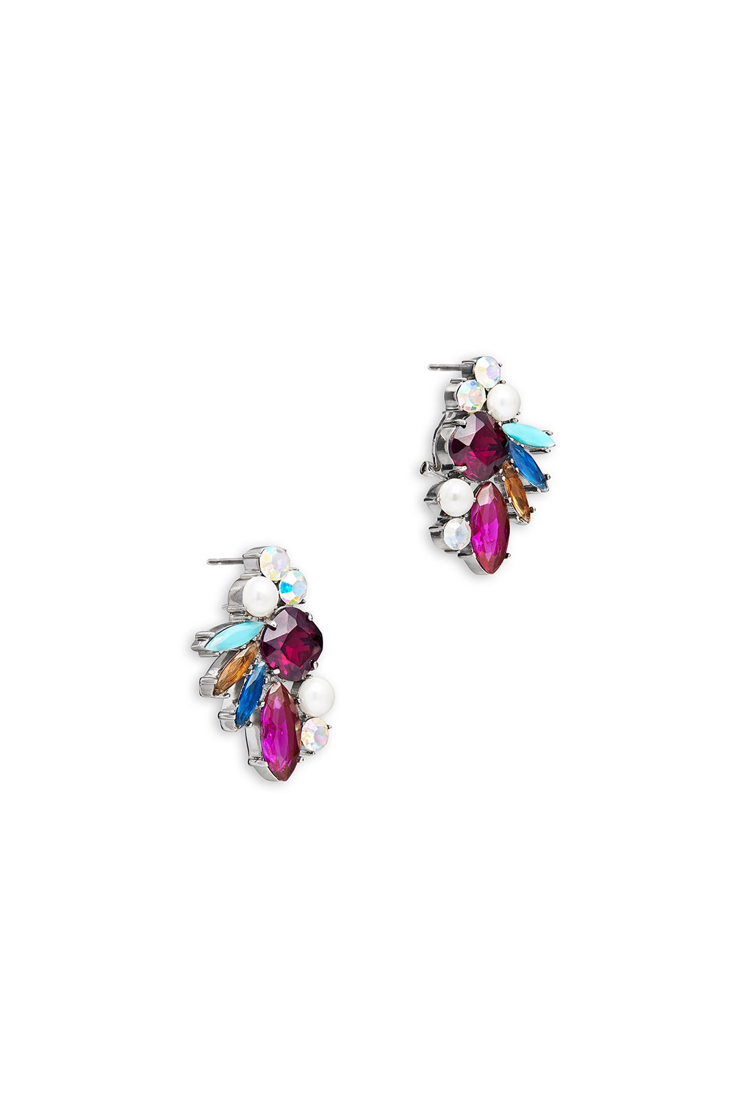 Rainbox Cluster Earrings by Ella Carter 1