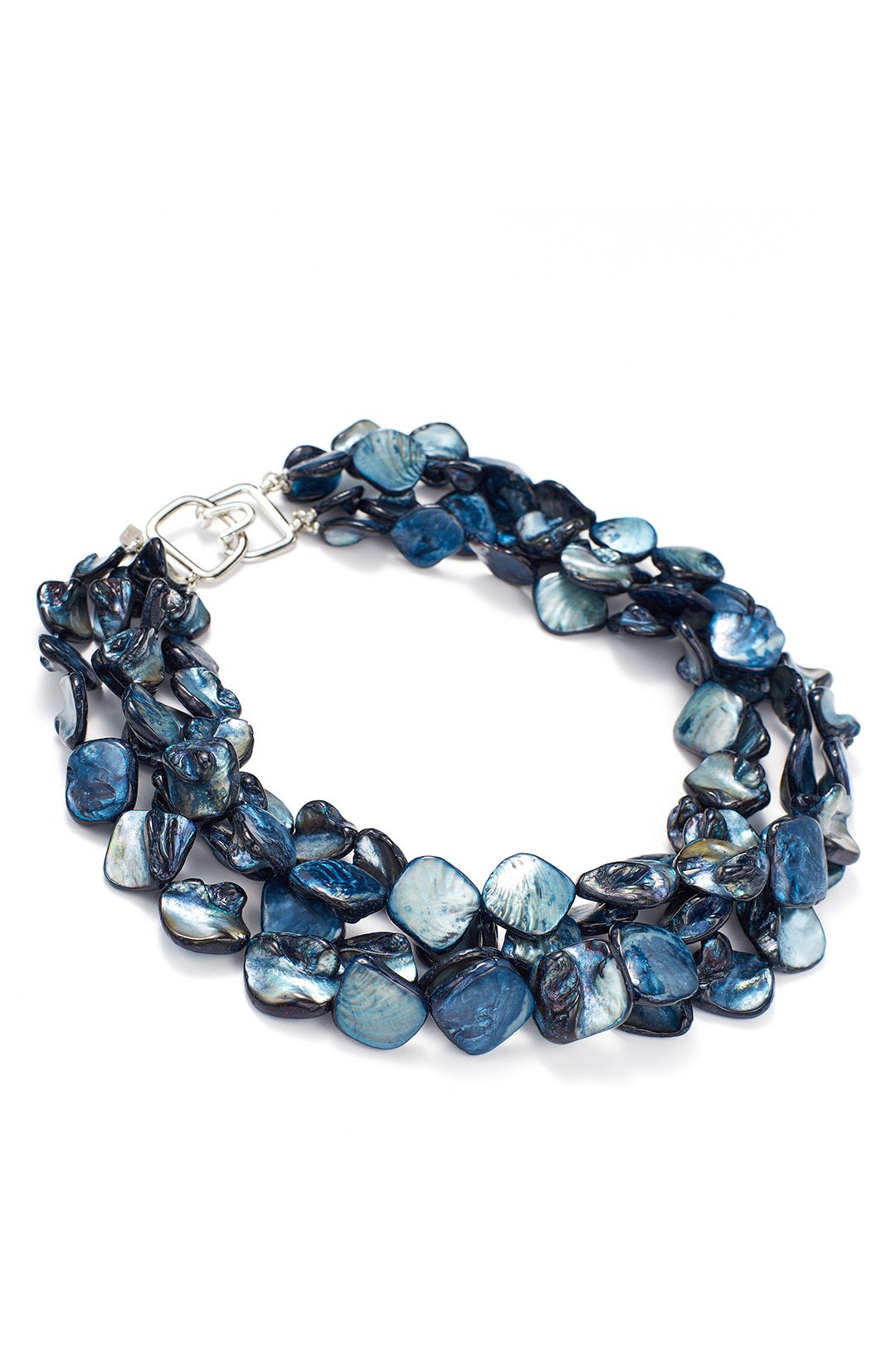 Blue Shimmer Stone Necklace by Kenneth Jay Lane 1