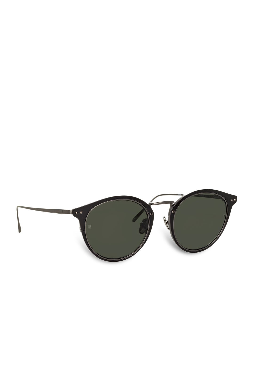 Nickel Cooper Oval Sunglasses by Linda Farrow 1