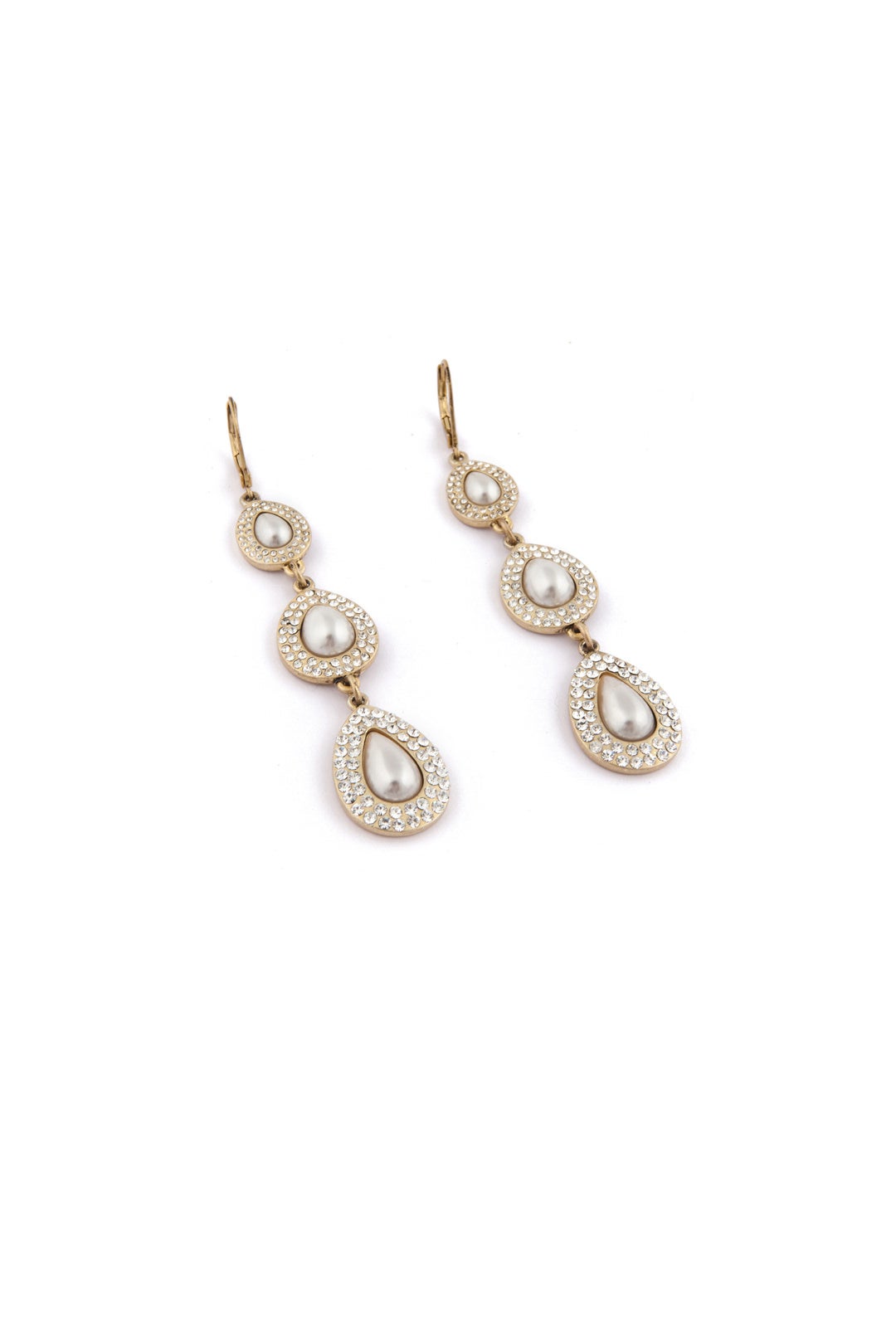 Crystal Pearl Earrings by Slate & Willow Accessories 1