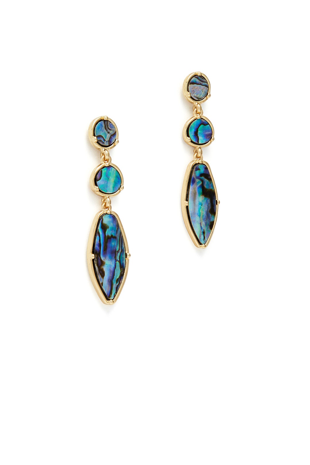 Abalone Drop Earrings by Slate & Willow Accessories 1