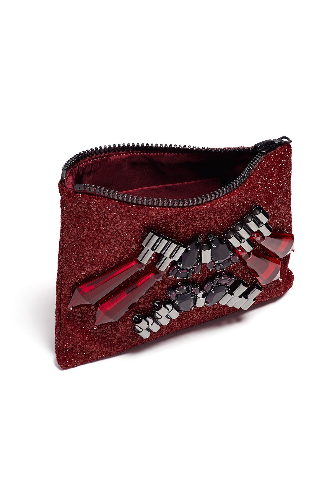 Red Glitter Clutch by Mawi 1