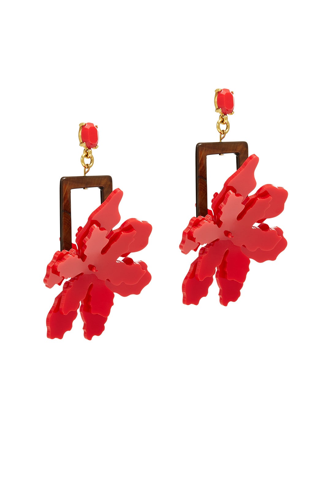 Lily Flower Earrings by Oscar de la Renta 1