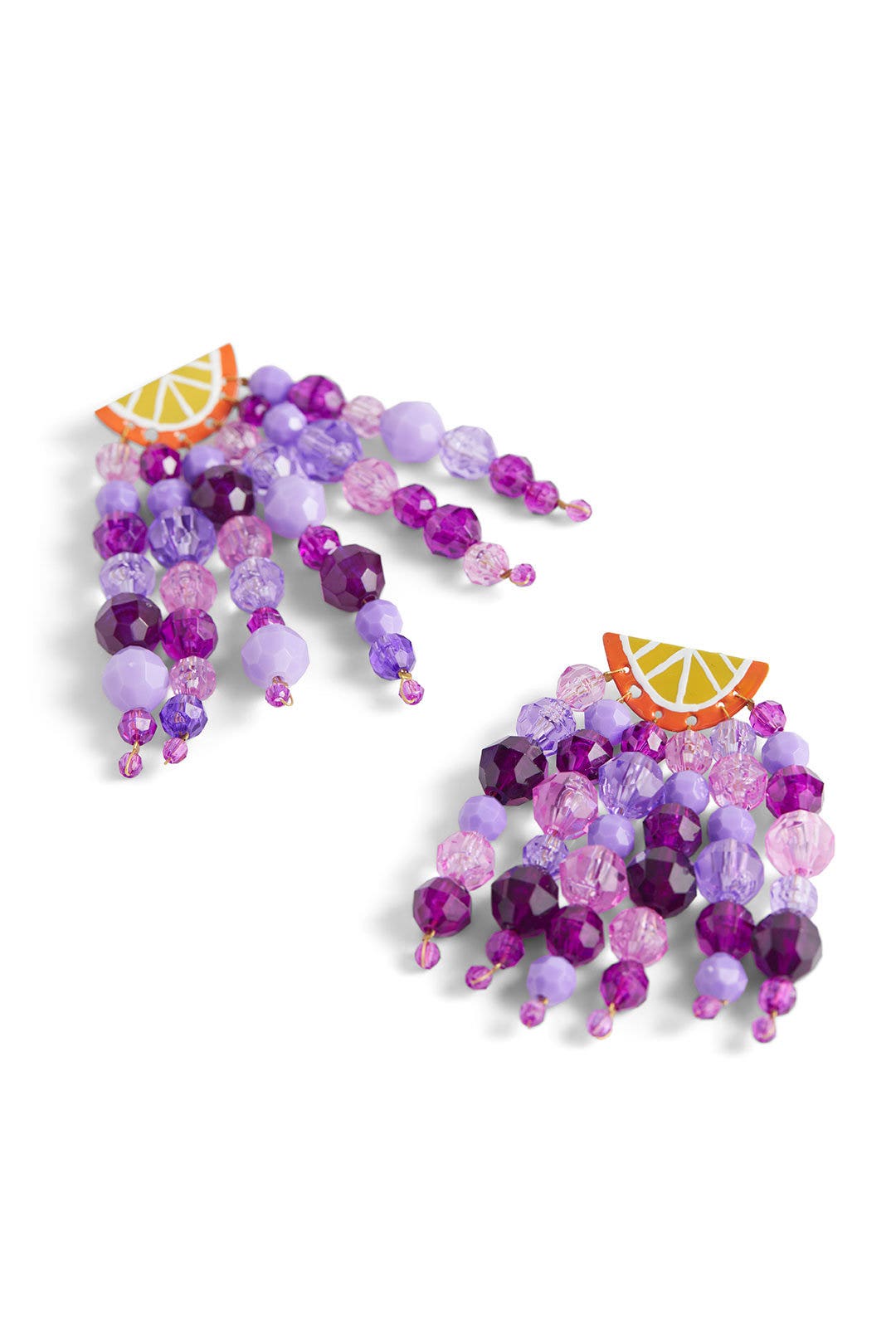 Orange Fizz Earrings by Susan Alexandra 1