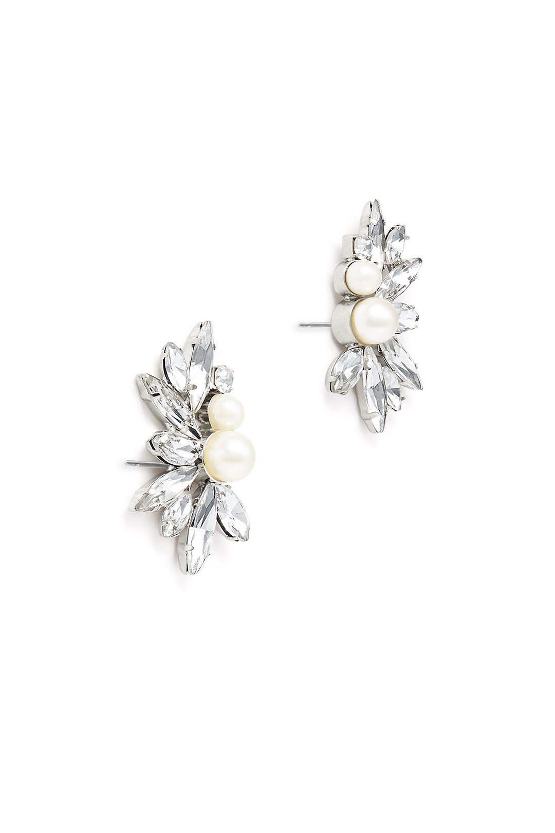 Half Flower Stud Earrings by Slate & Willow Accessories 1