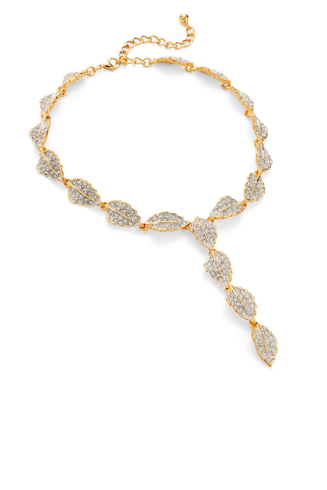 Crystal Leaf Necklace by Kenneth Jay Lane 1