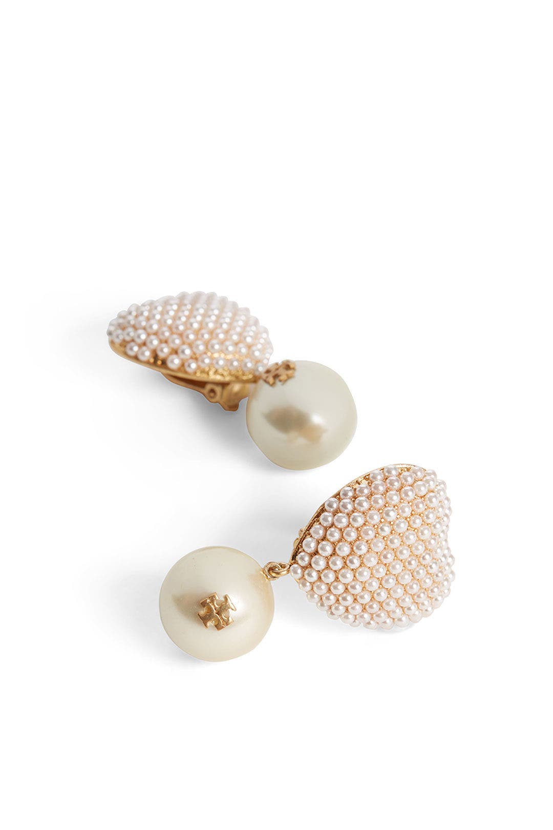Pearl Heart Charm Earrings by Tory Burch Accessories 1
