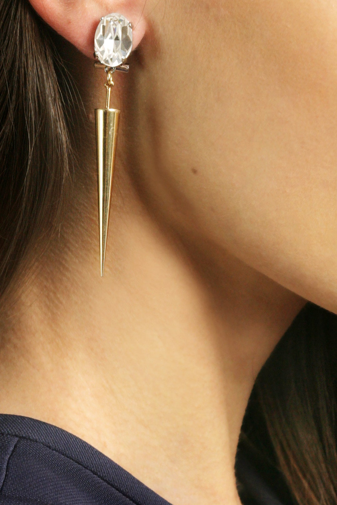Crystal Thistle Drop Earrings by Anton Heunis 1