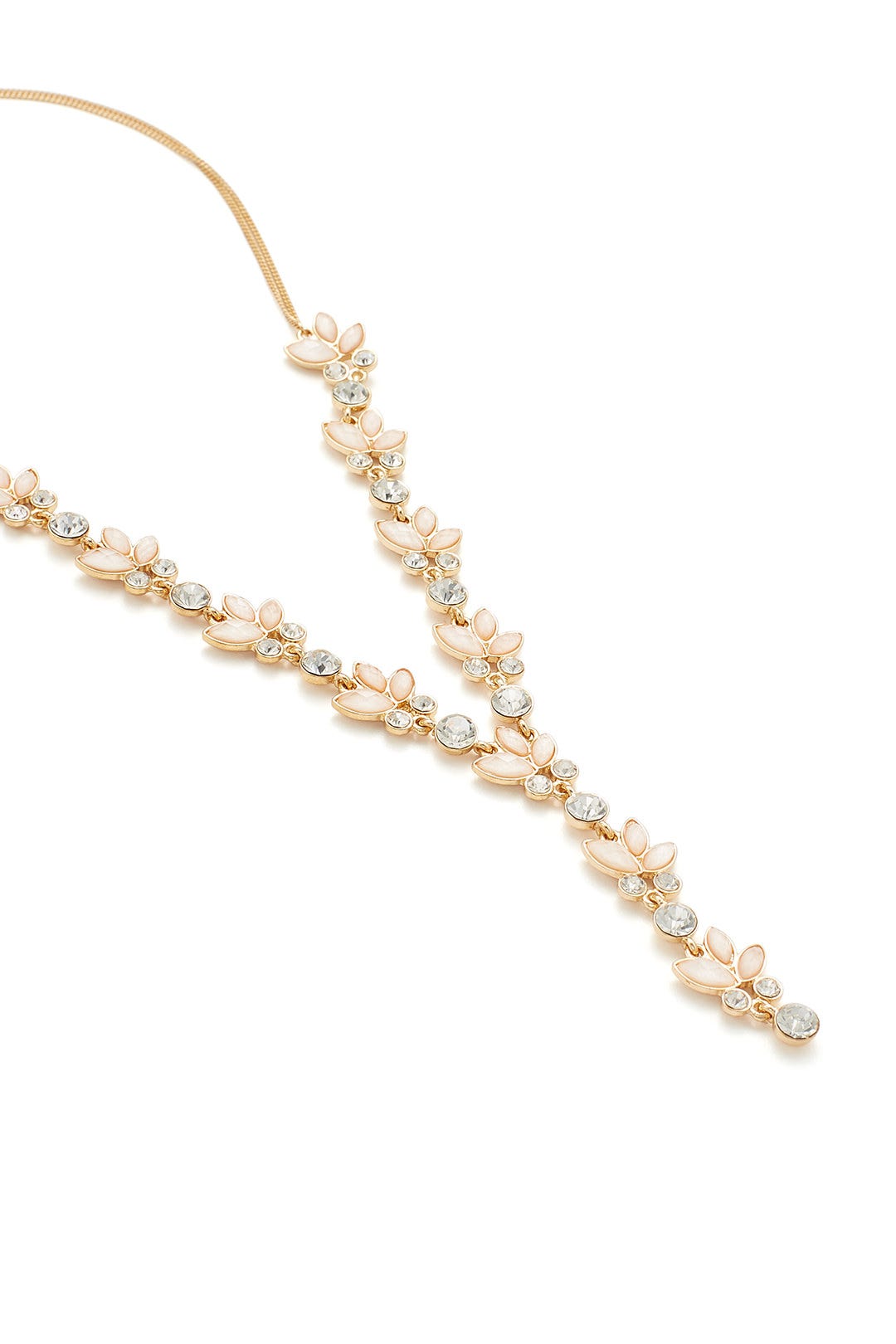 Crystal Lariat Necklace by Loren Olivia 1