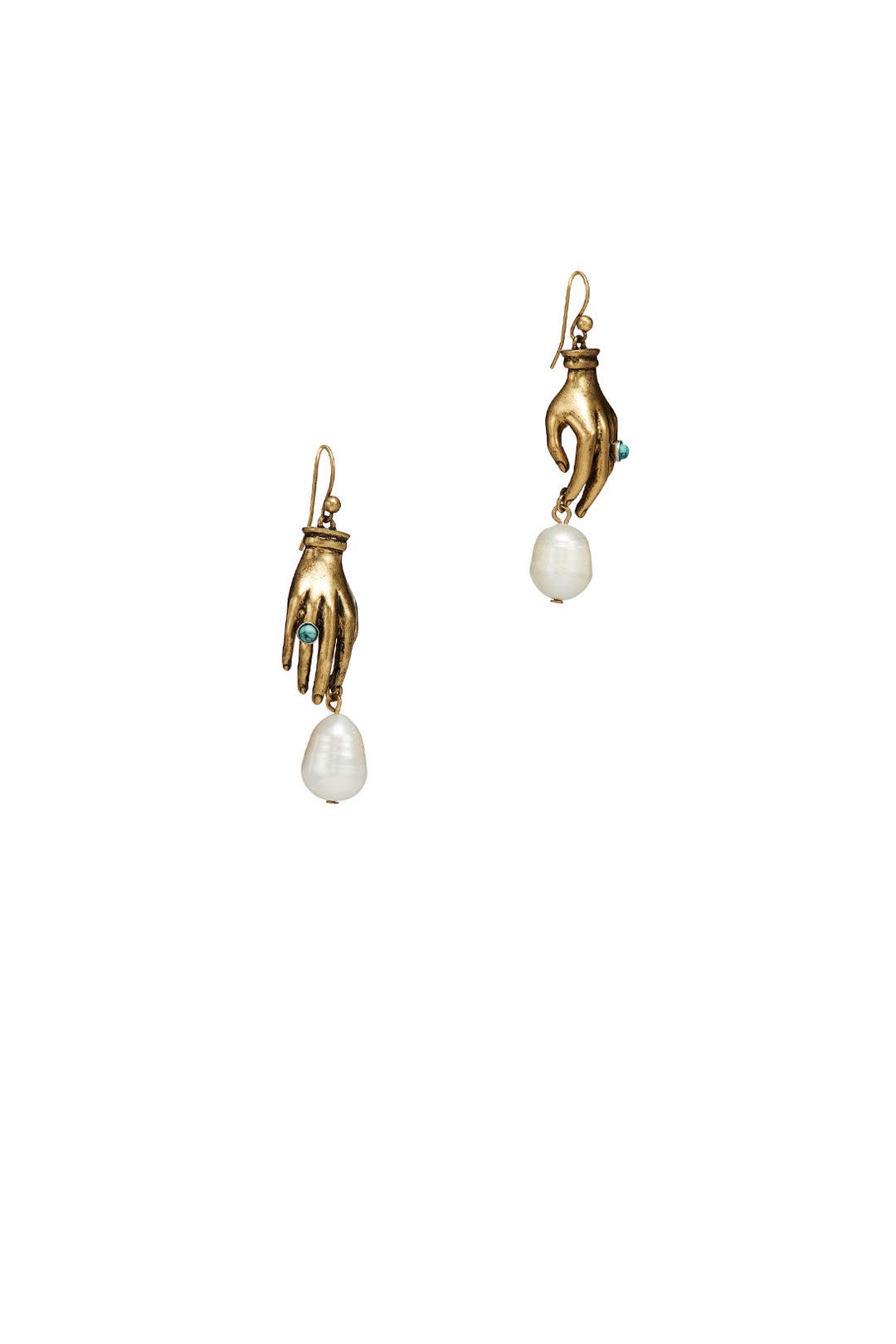 Hand And Pearl Earrings by Tory Burch Accessories 2