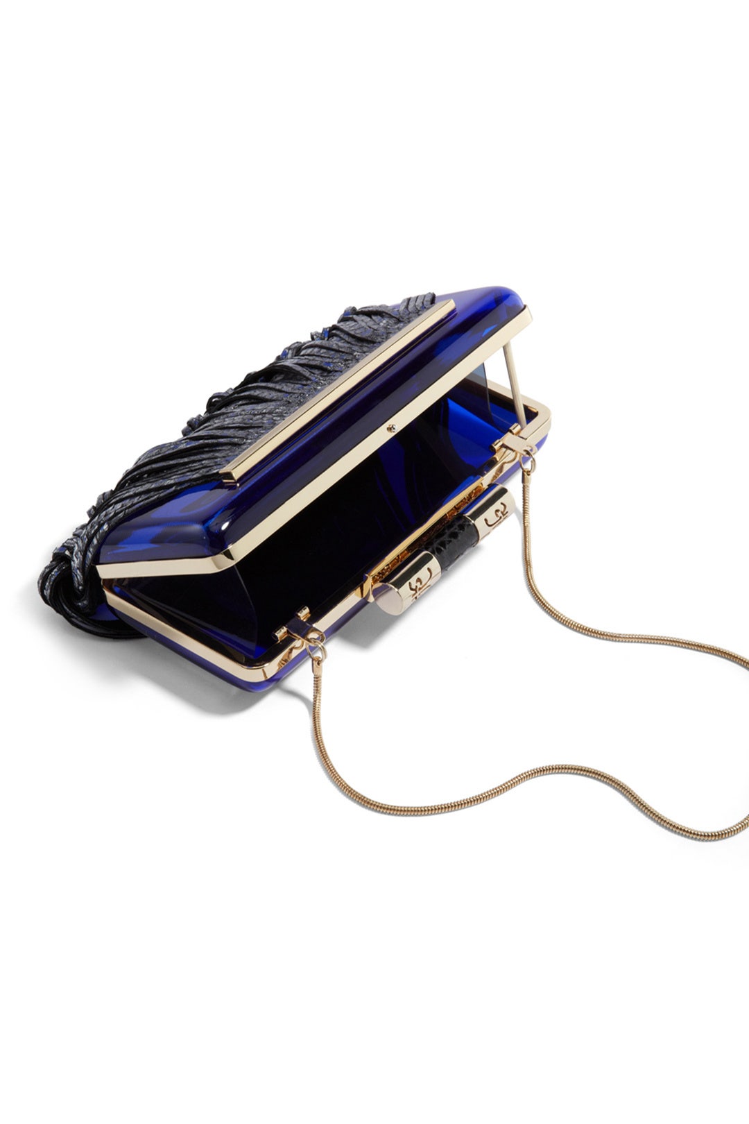 Blue Donna Plexi Clutch by Katherine Kwei 1