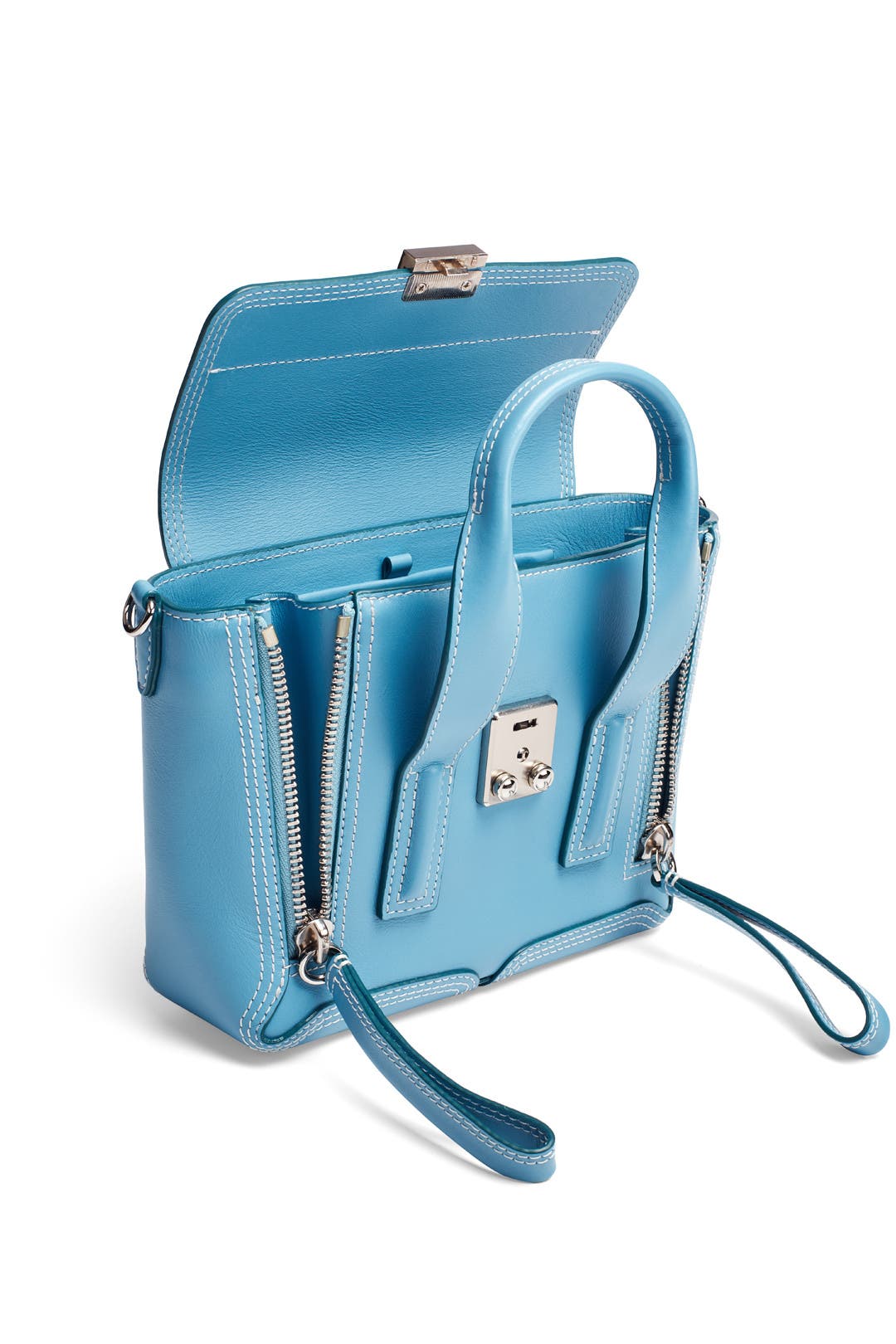 PASHLI サッチェル 3.1 PHILLIP LIM Blue Blue Pashli Mini Satchel by 3.1 Phillip Lim Accessories | Rent the