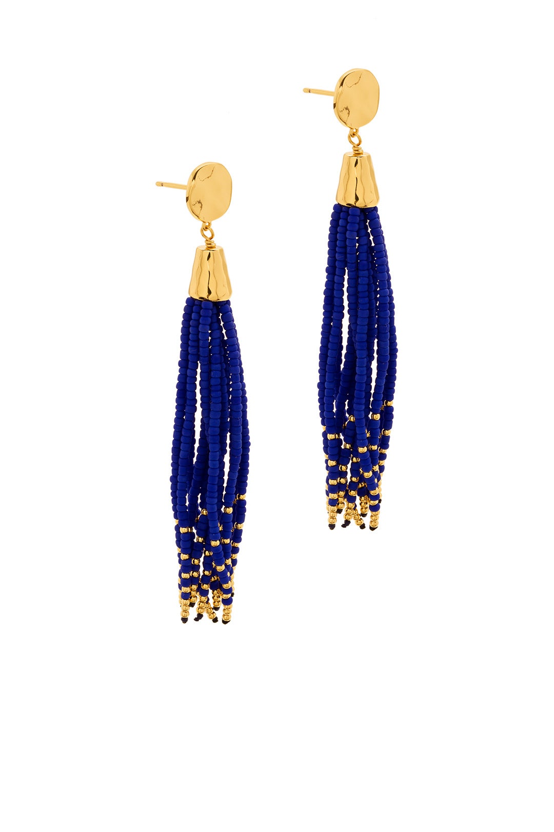 Blue Salina Beaded Tassel Earrings by Gorjana Accessories 1
