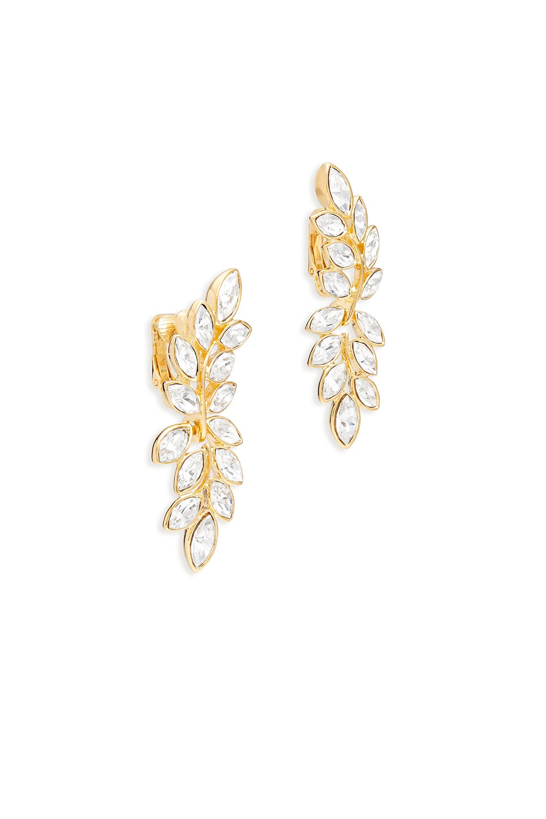 Shimmer Gold Leaf Earrings by Kenneth Jay Lane 1