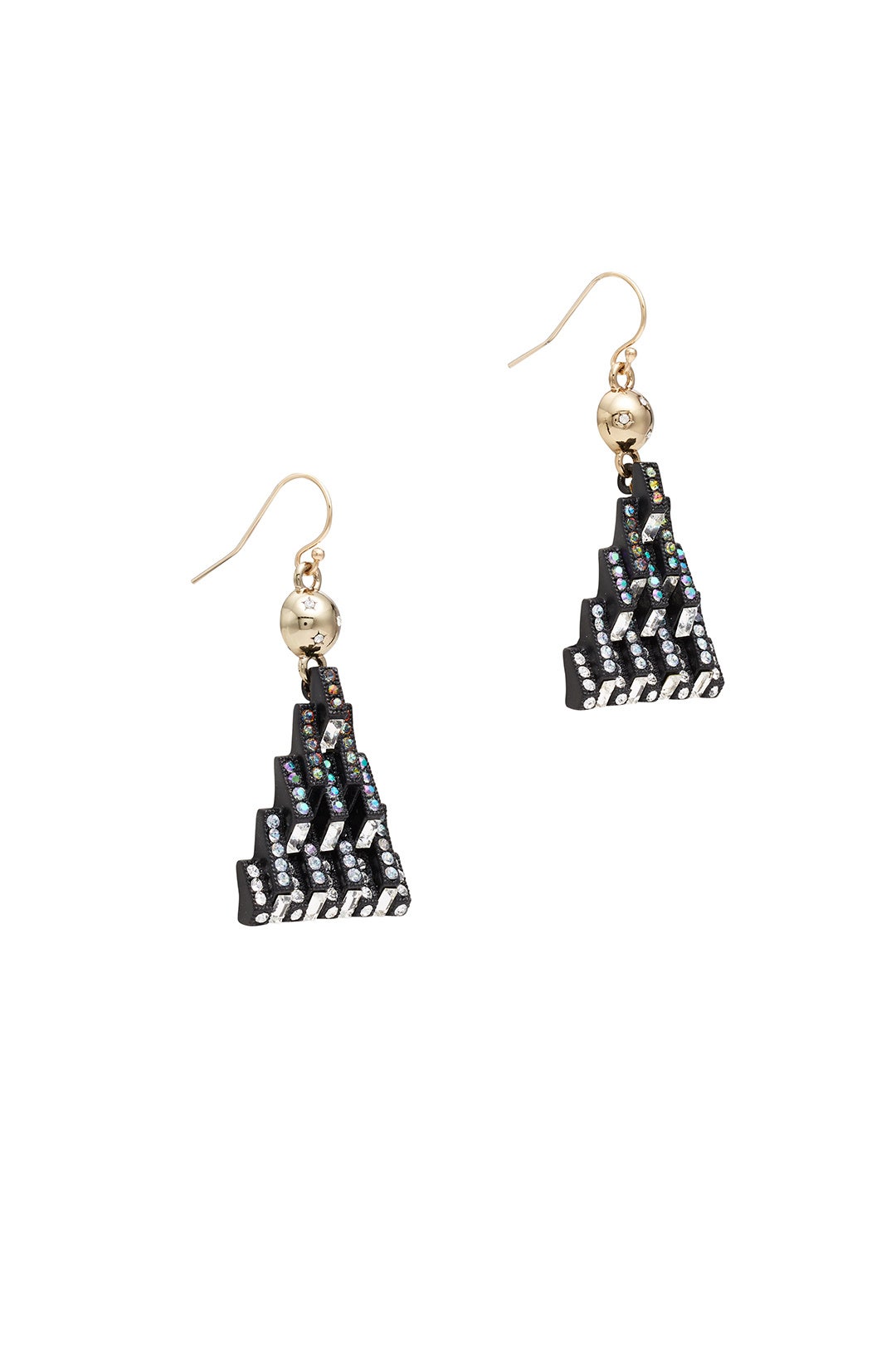 Matte Black Aurora Earrings  by Lulu Frost 1