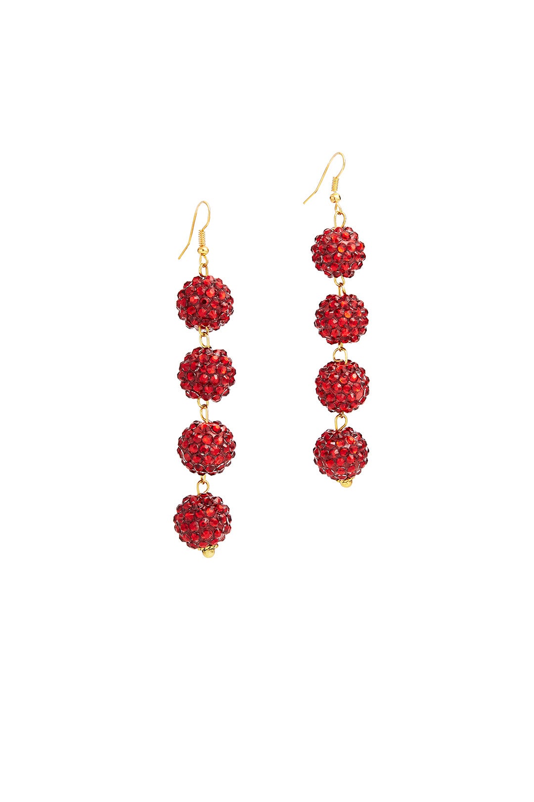 Red Bauble Earrings by Mad Jewels 1