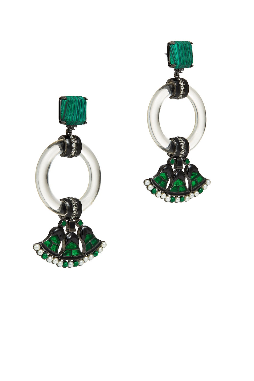 Malachite Earrings by Tory Burch Accessories 1