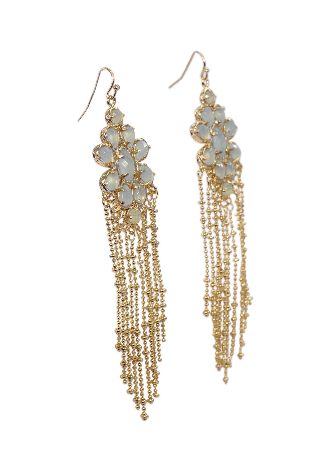 Chalcedony Rain Earrings by Kendra Scott 1