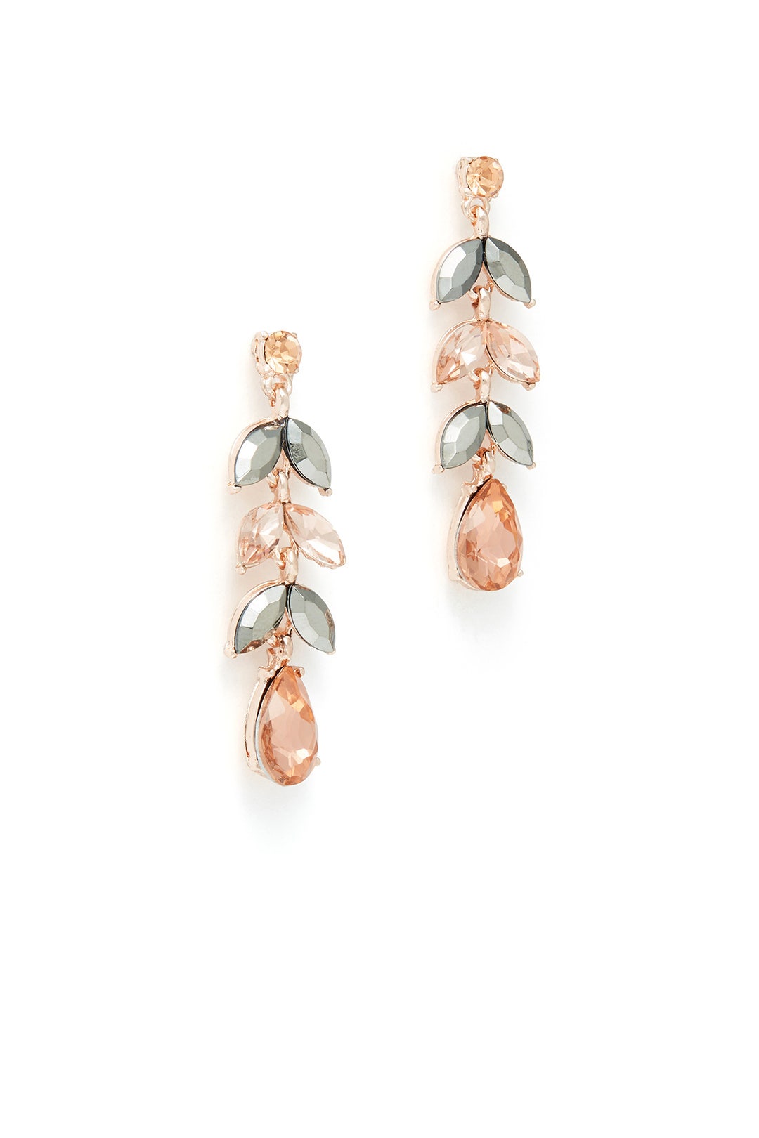 Rose Gold Leaf Drops by Slate & Willow Accessories 1