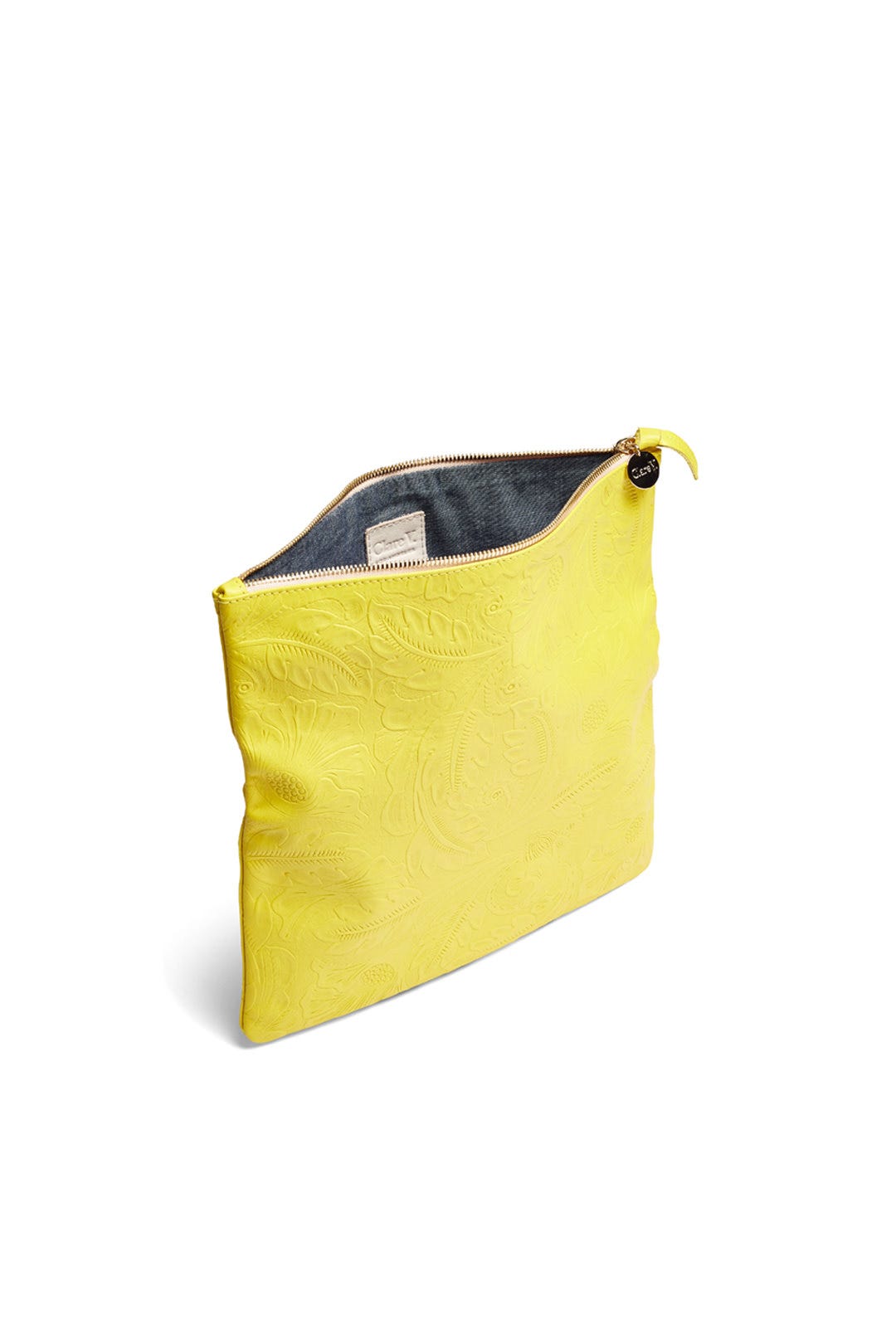 Yellow Foldover Clutch by Clare V. 1