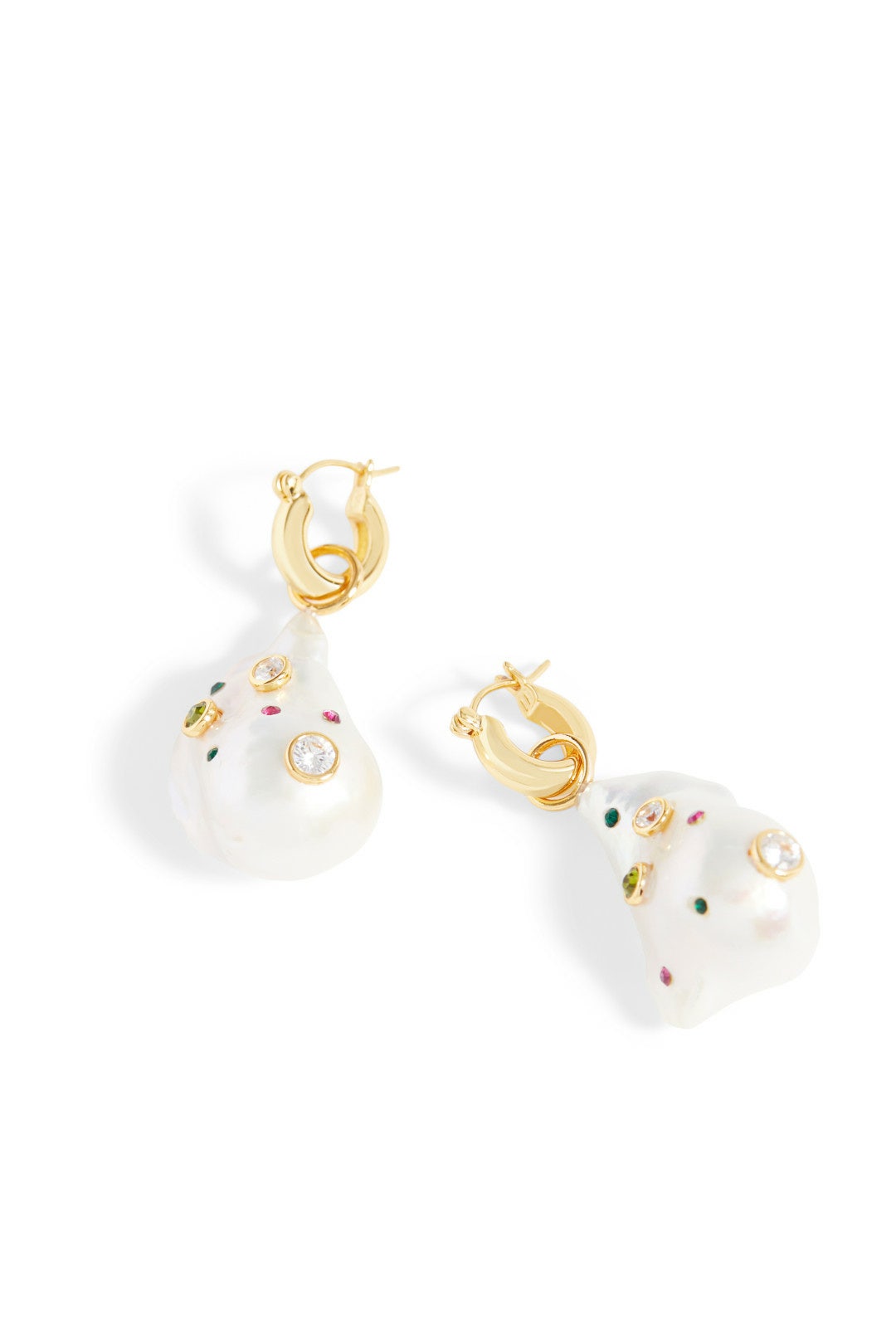 Rainbow Pearl Earrings by Lizzie Fortunato 1