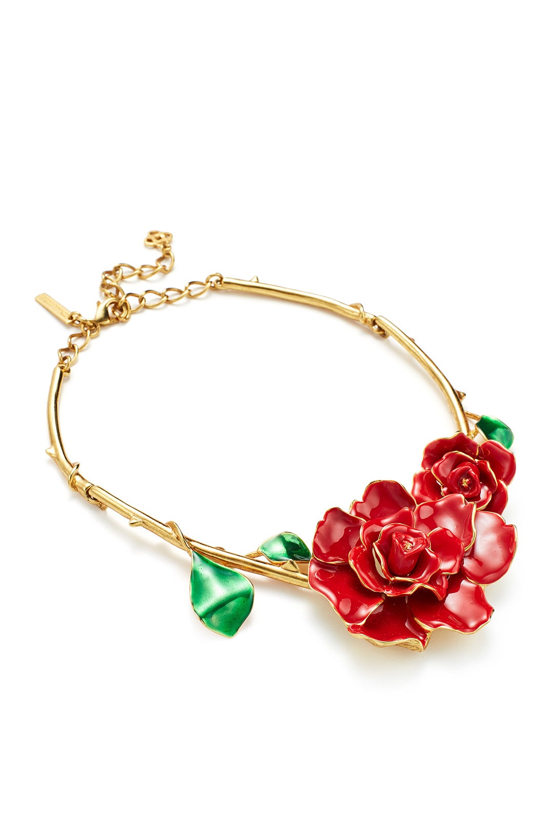 Rosette Gold Necklace by Oscar de la Renta 1