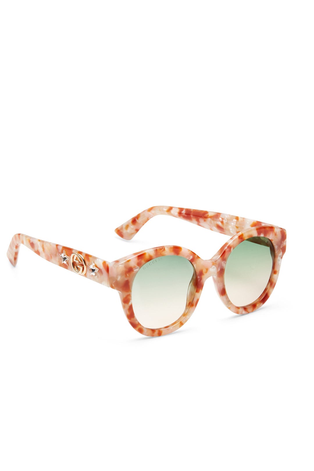 Beige Green Sunglasses by Gucci 1
