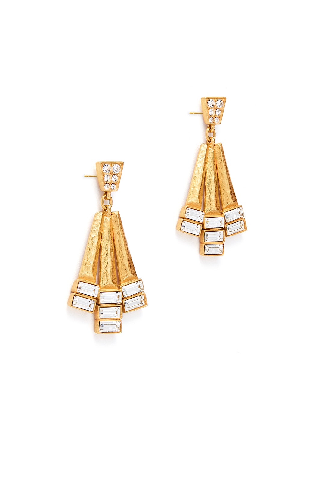 Hammered Geometric Earrings by Gerard Yosca 1