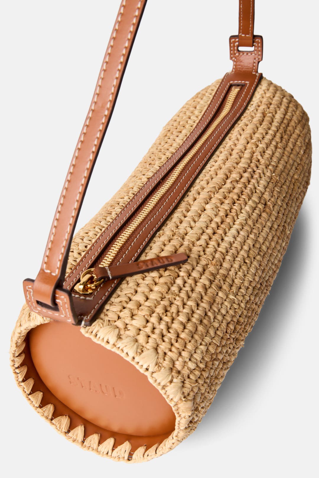 Mini Taru Raffia Bag by Staud Accessories | Rent the Runway