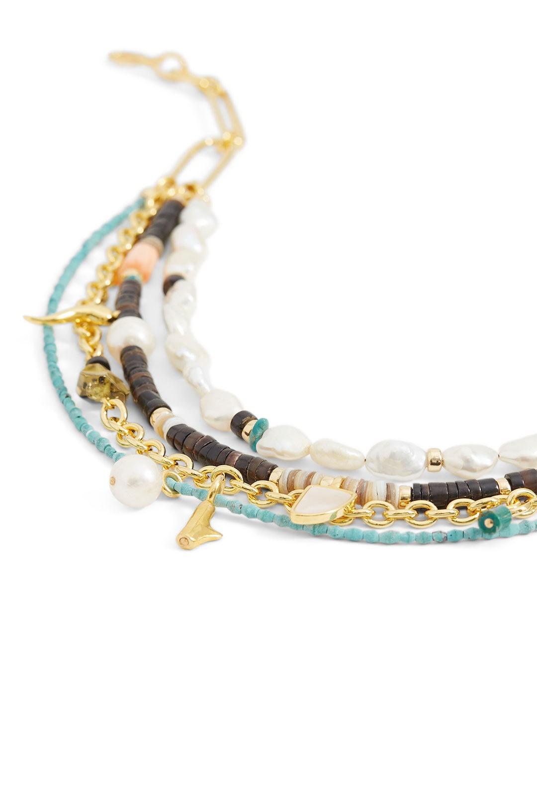 Multi Turquoise Coast Necklace by Lizzie Fortunato 1