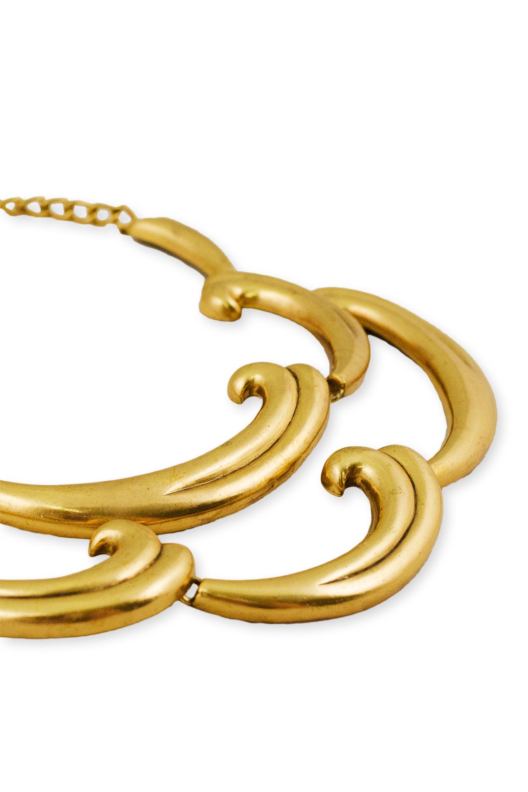 Bold Swirl Statement Necklace by Oscar de la Renta 1