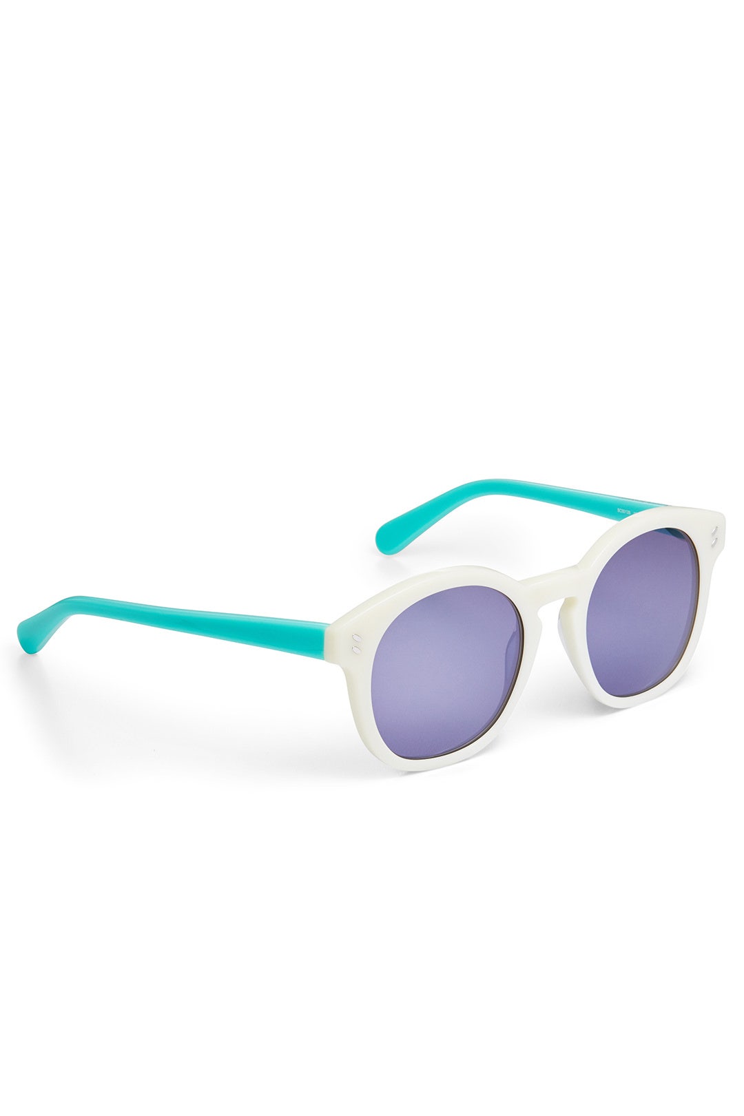 White Colorblock Sunglasses by Stella McCartney 1