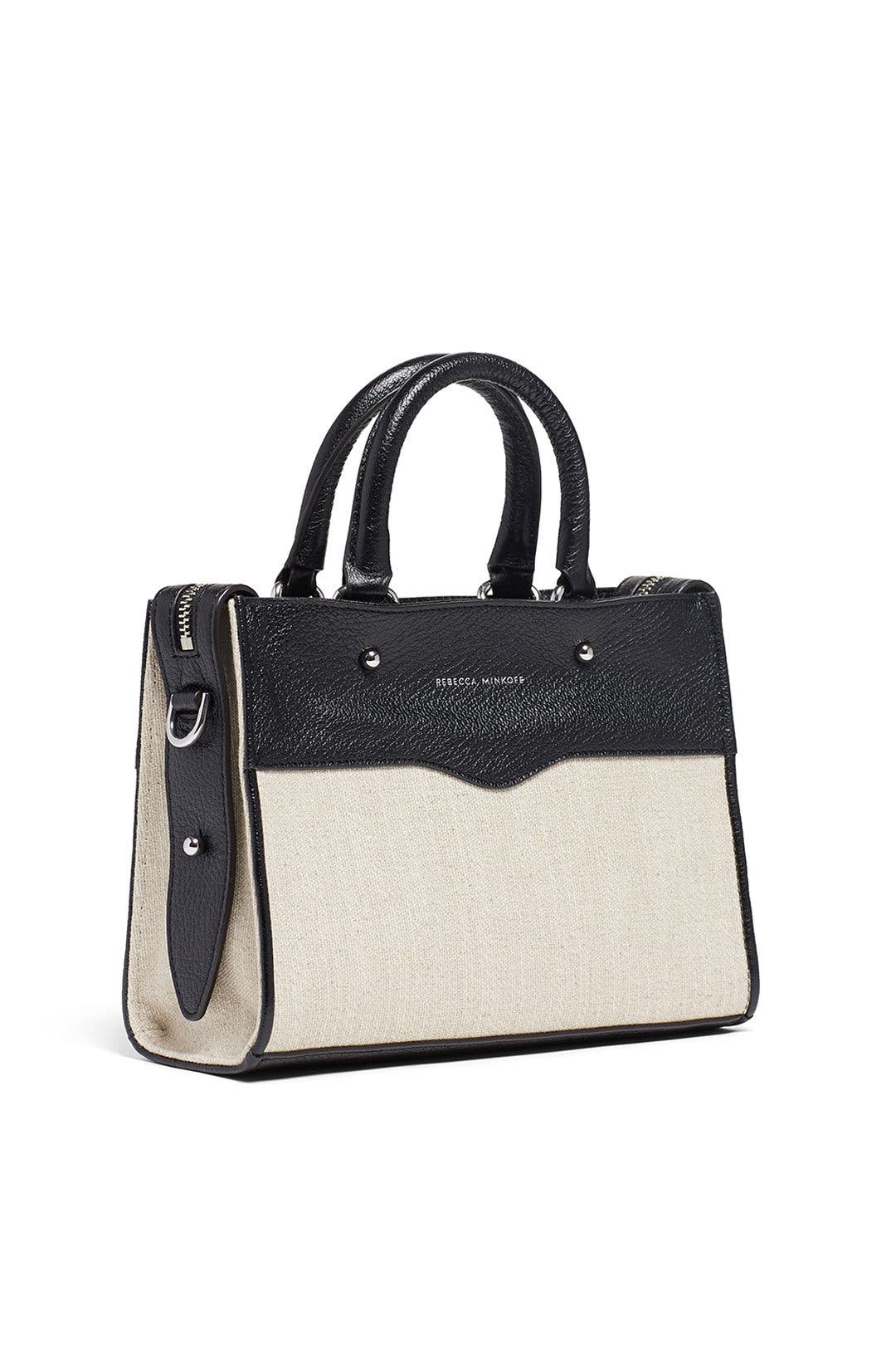 Linen Bedford Zip Satchel by Rebecca Minkoff Accessories | Rent
