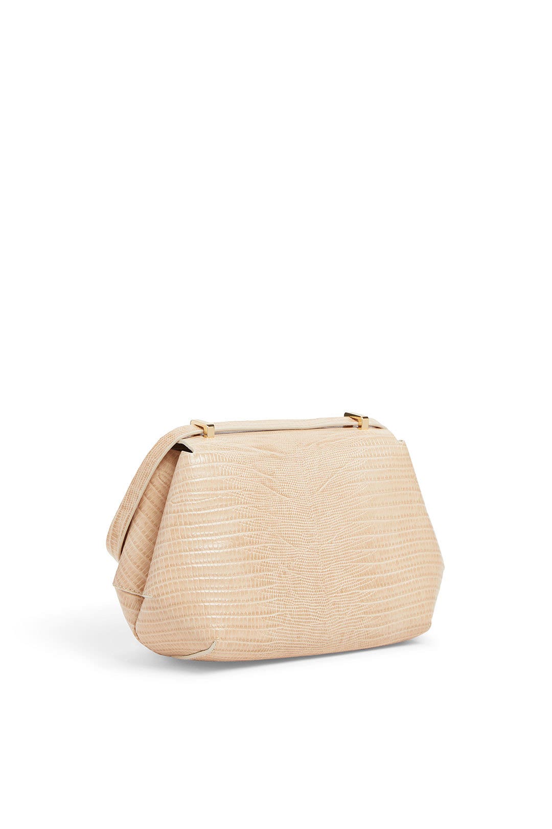Cream Lizard Afrike Bag by MAISON ETNAD 1
