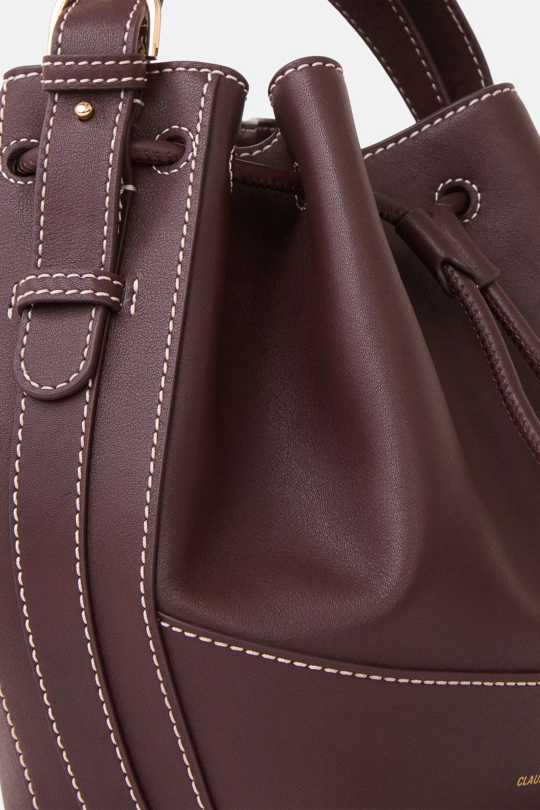 Red Leather Bucket Bag by Claudie Pierlot Accessories 2