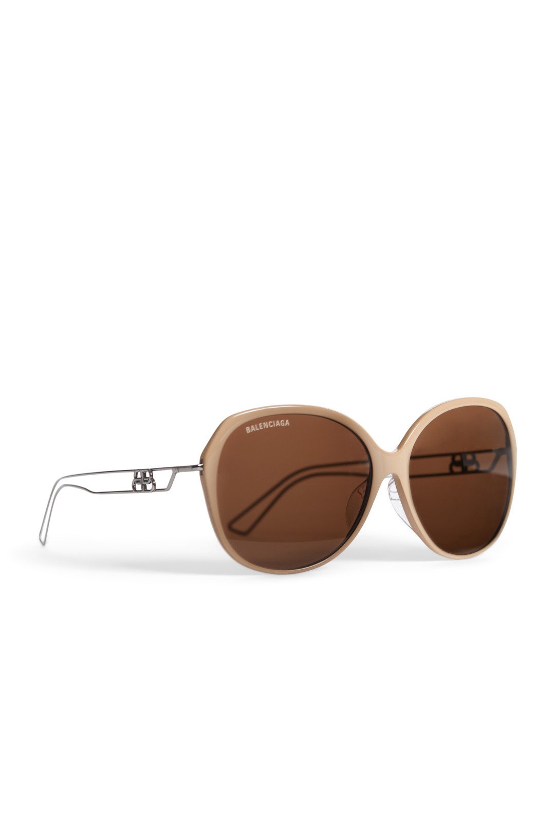 Brown Oversized Round Sunglasses by Balenciaga 1