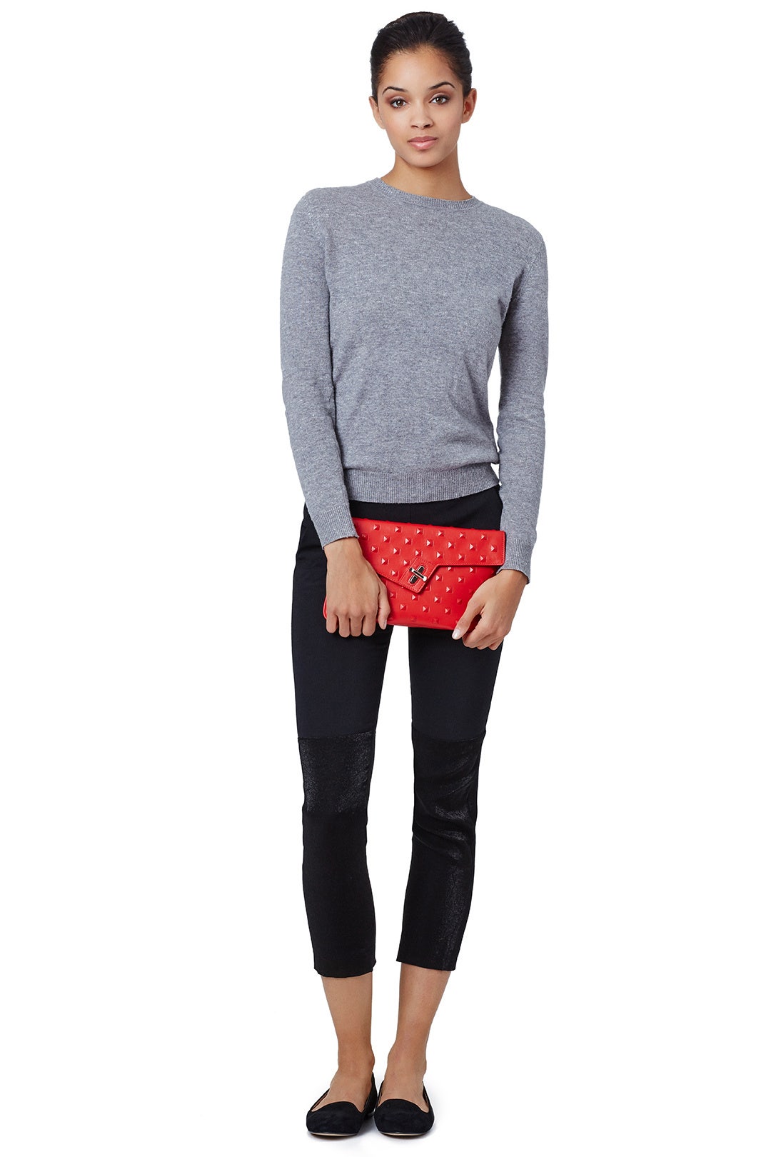 Lipstick Stud Milck Clutch by ela Handbags 1