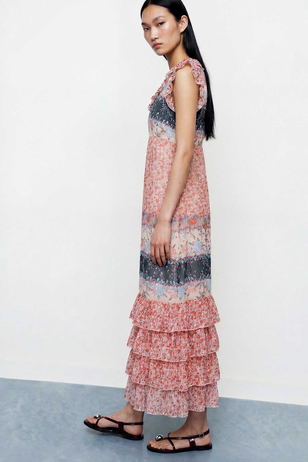 animal maxi dress ASTR the Label | Eleni Leopard Print Midi Dress in Leopard Print